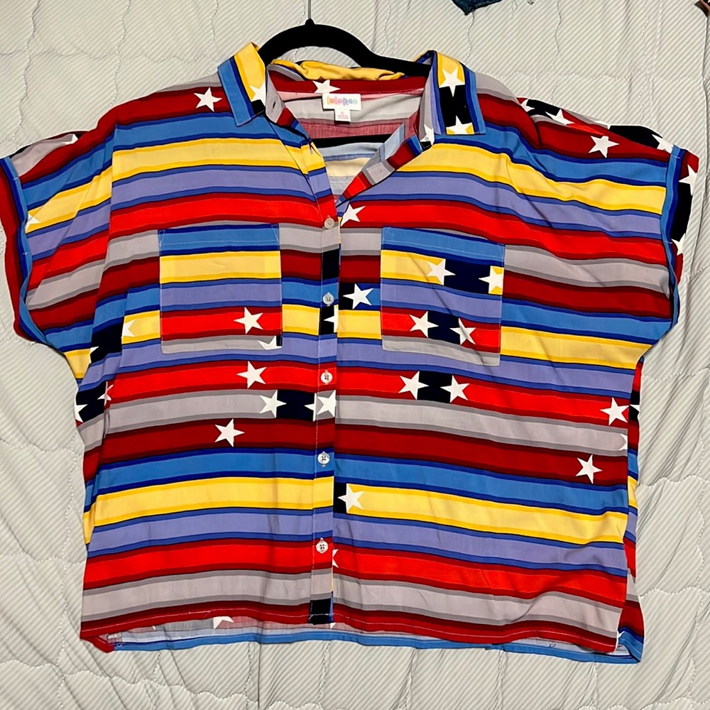 Lularoe July 4th Amy top